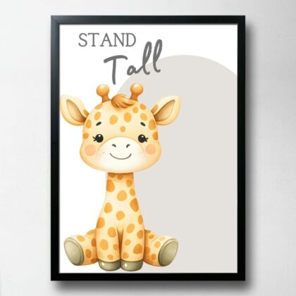 Постер Stand Tall з жирафеням, ПВХ