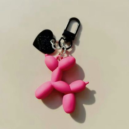 Брелок Balloon Dog рожевий матовий, пластик