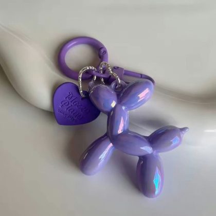 Брелок Balloon Dog фіолетовий глянцевий, пластик
