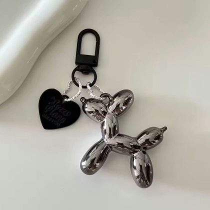 Брелок Balloon Dog сірий хром, пластик